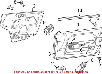Door Mirror Control Switch for Dodge Challenger, Jeep Wrangler (2011–2023)