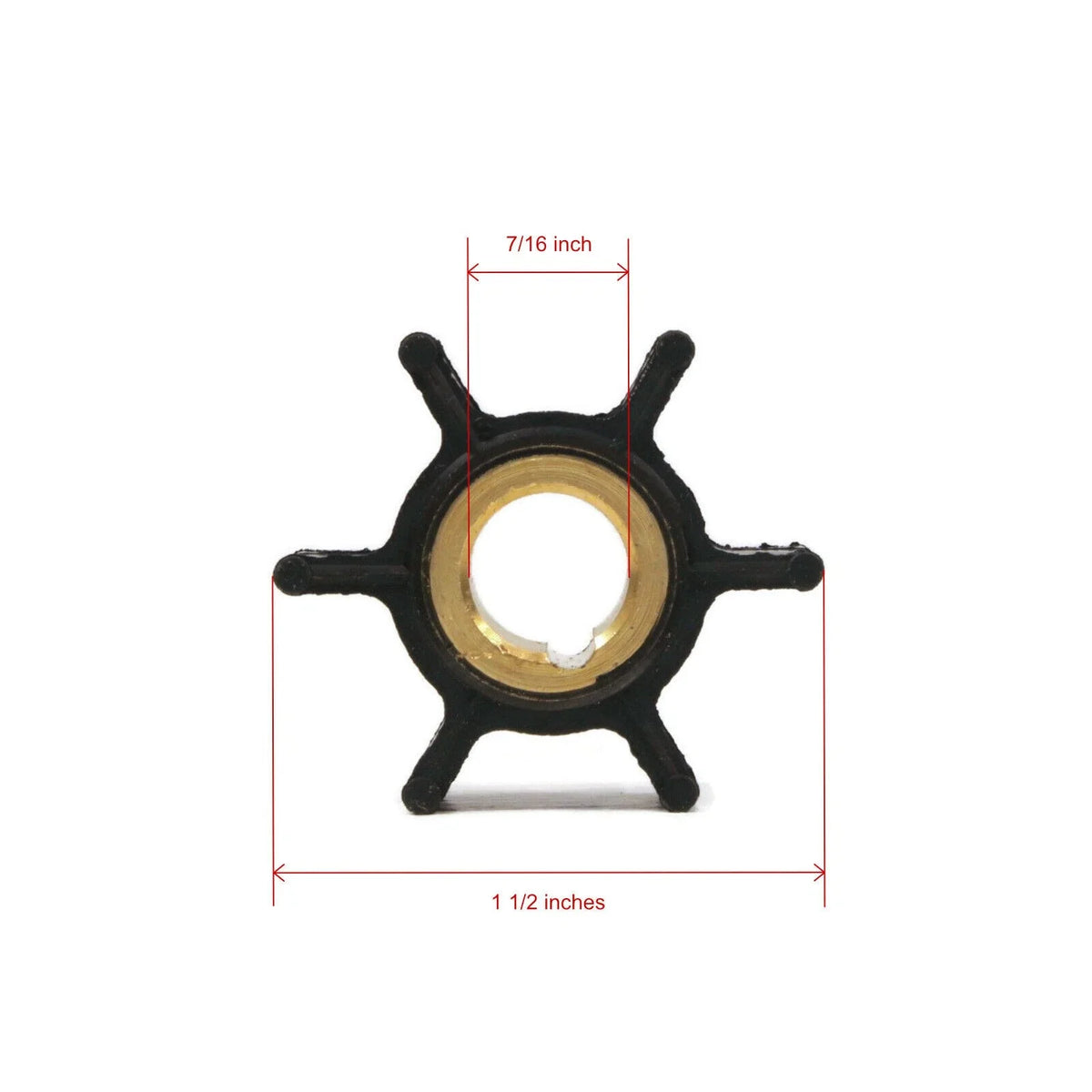 Water Pump Impeller Kit for 4/5/6/8 HP Johnson Evinrude Outboard (396644)