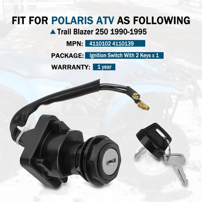 Key Switch Ignition for Polaris Trail Blazer 250 (1990–1995)