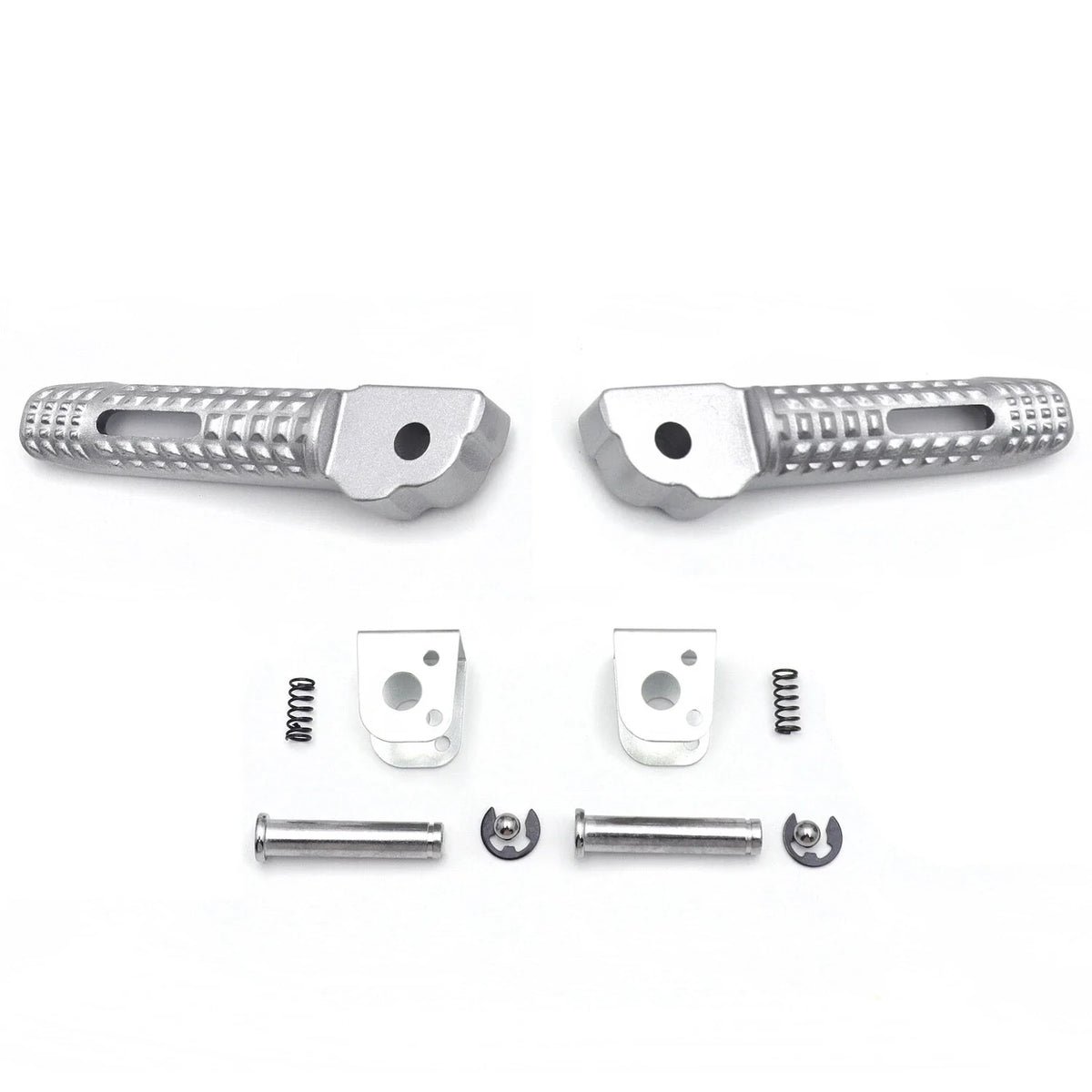 Silver Rear Passenger Foot Pegs for BMW S1000RR (2010-2018)