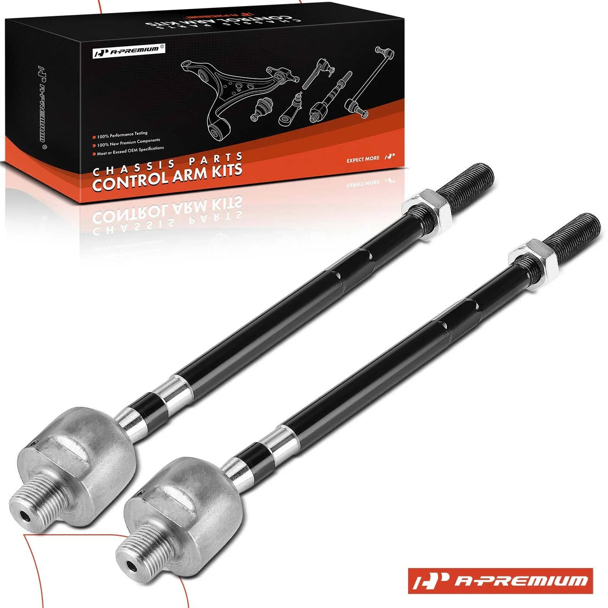 2X Front Inner Tie Rod Ends for Ford Probe Mazda 626 MX-6 (1993–1997)