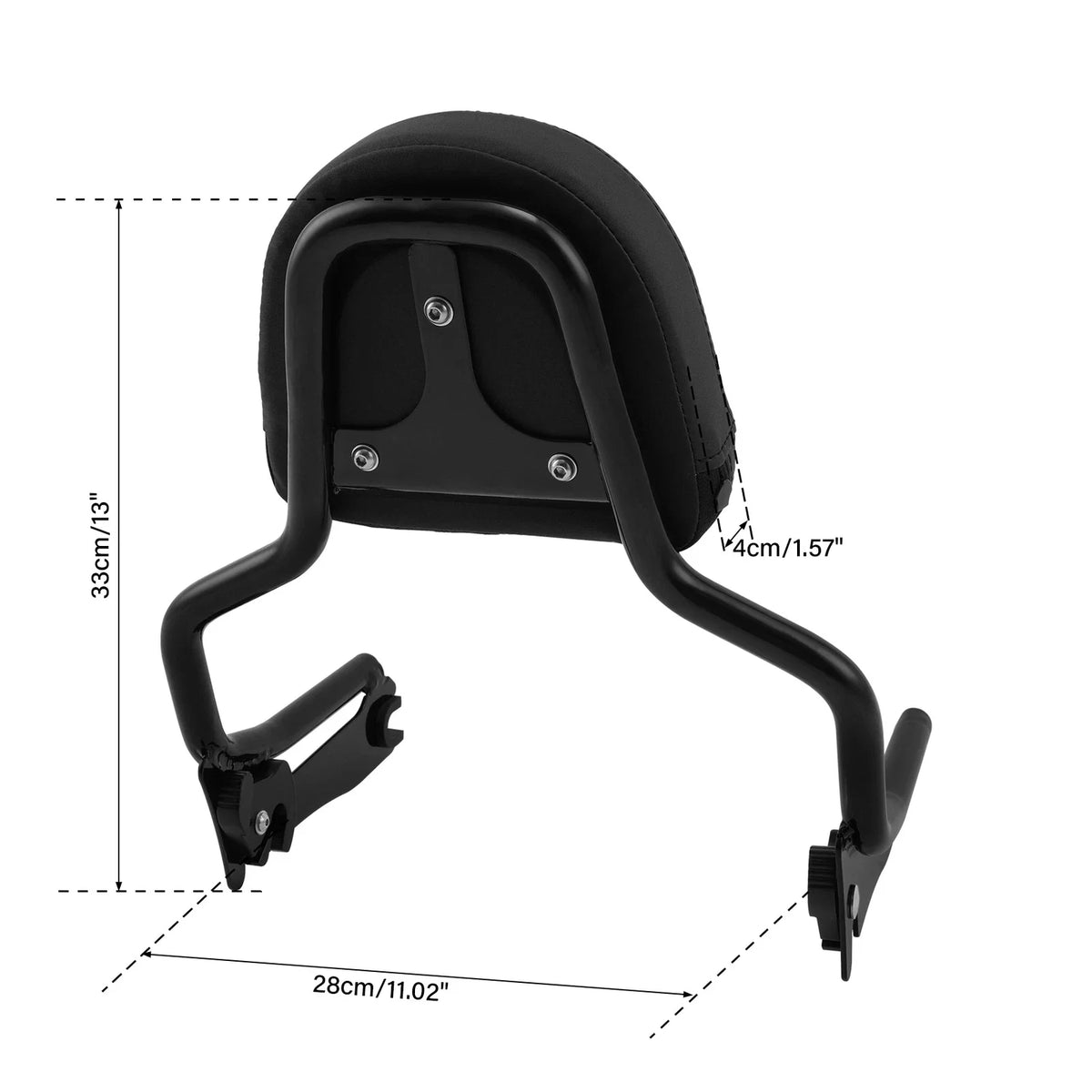 Black Passenger Backrest Sissy Bar for BMW R18 & R18 Classic (2020–2024)