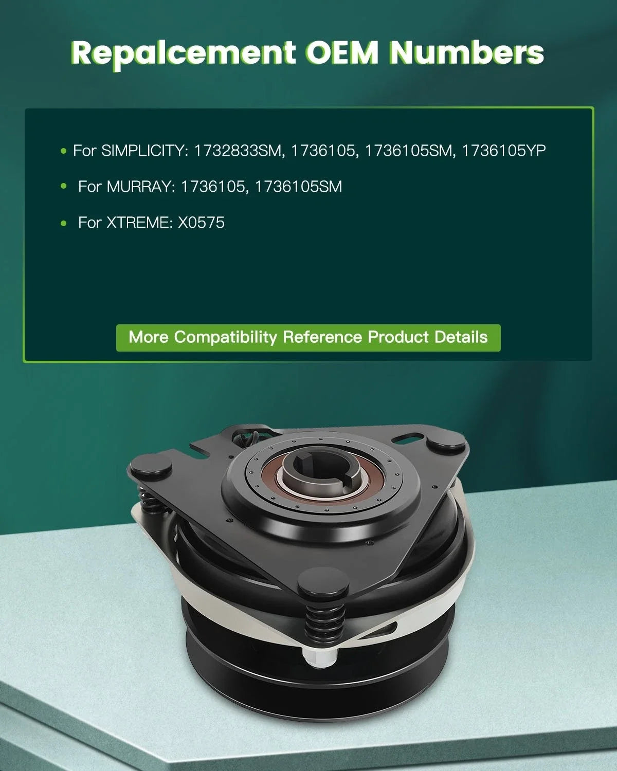 PTO Clutch for Simplicity Lawn Mower (1736105SM, 1732833SM, 1736105)