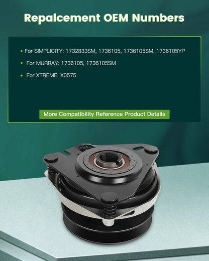 PTO Clutch for Simplicity Lawn Mower (1736105SM, 1732833SM, 1736105)