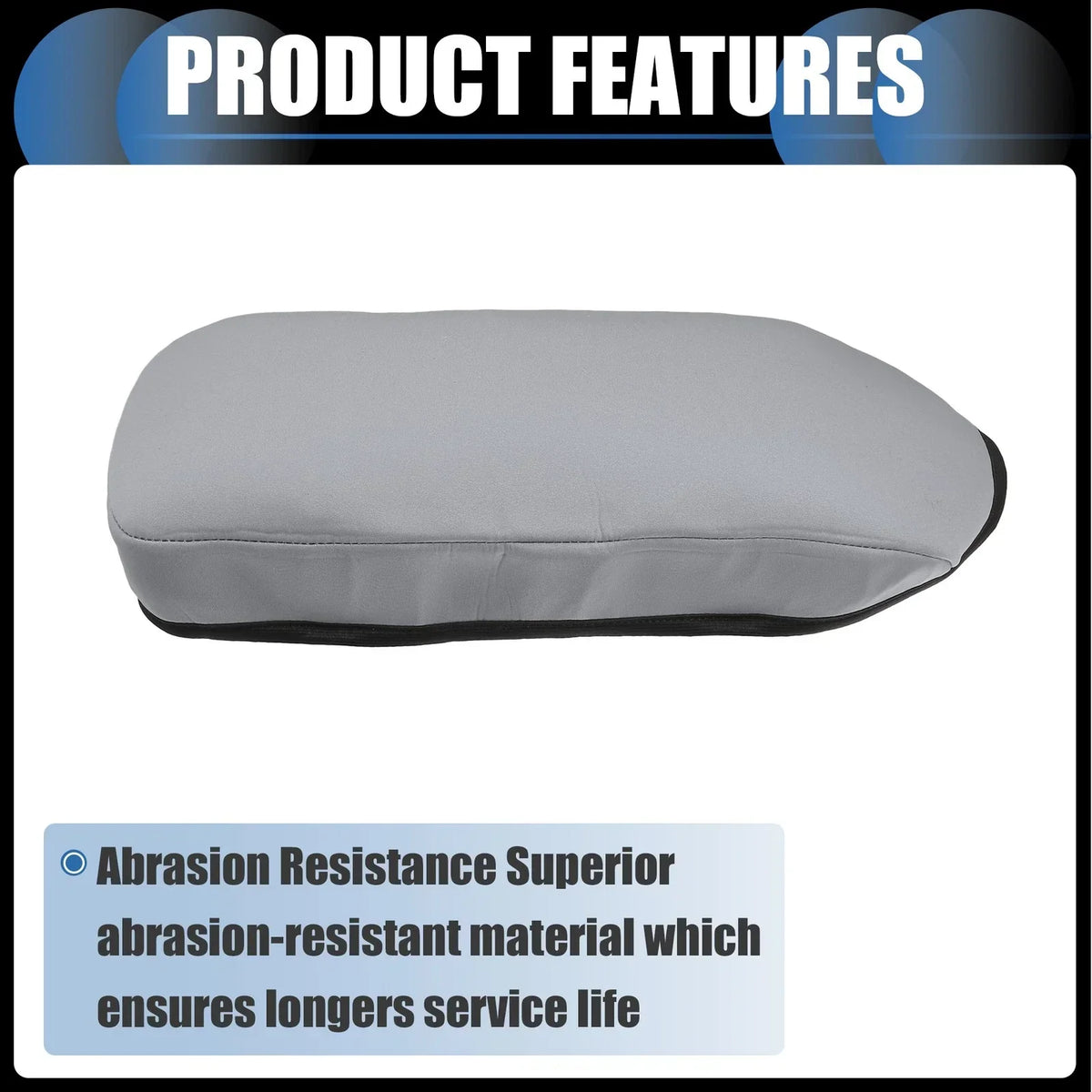 Armrest Cover Pad - Gray for Lexus ES350 (2008-2012) - 1 Piece