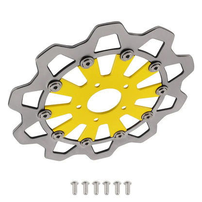 Front Brake Disc Rotor 299mm - Yellow for Harley Road King 2009-2019