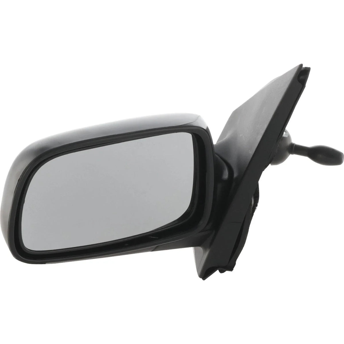 Set of 2 Manual Remote Mirrors for Toyota Echo (2000–2005) Textured Black