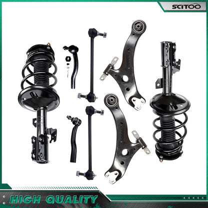 Coil Spring & Front Strut Suspension Kit 8pc for 2002-2003 Camry/ES300
