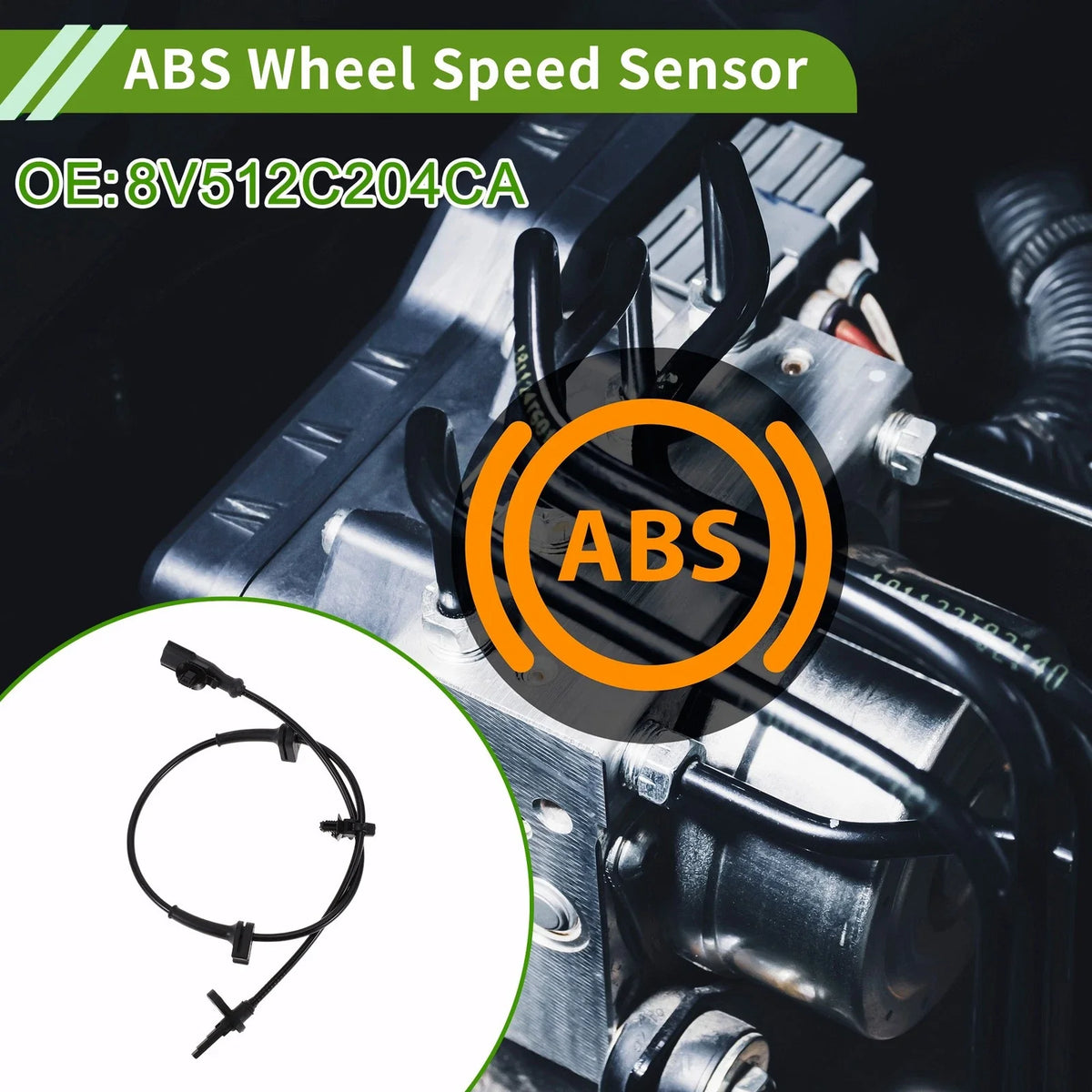 ABS Wheel Speed Sensor 8V512C204CA for Ford Fiesta Mk6 (2008–2017)