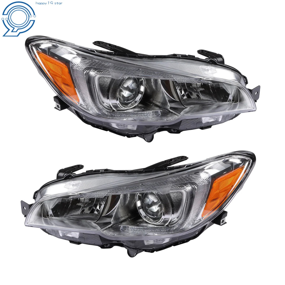 Set of 2 Halogen Headlights for Subaru WRX (2015–2021)