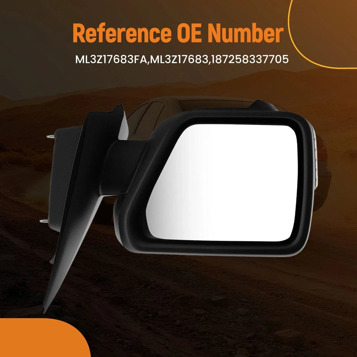 Left Side Mirror for Ford F-150 Lariat/Tremor (2021–2023) Camera Blind Spot