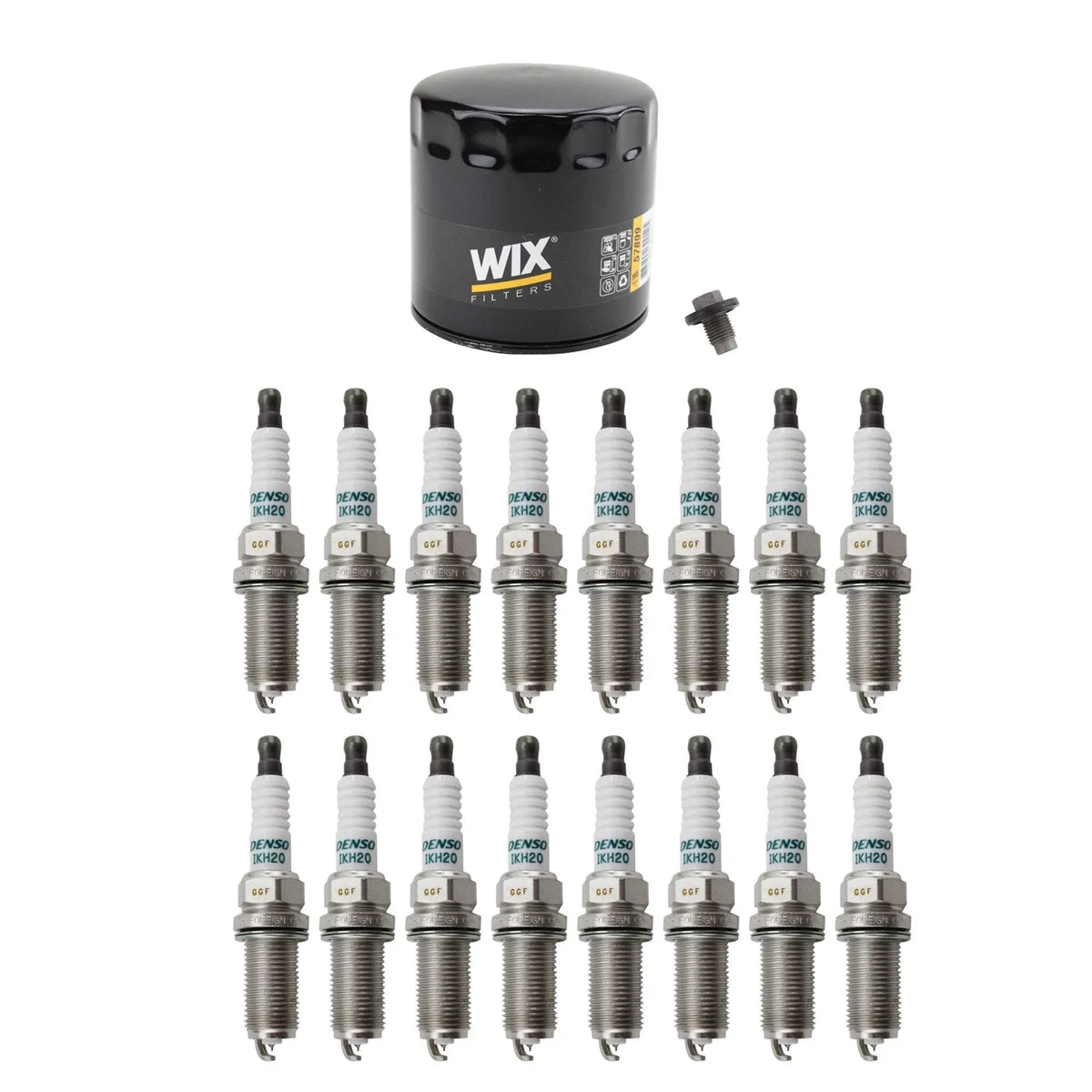 Wix Engine Oil Filter & Denso 16 Iridium Spark Plugs for Charger (2015–2023)
