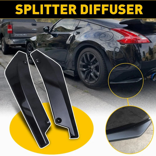 Rear Bumper Lip Splitter Canard Diffuser for Universal Cars (EXV)