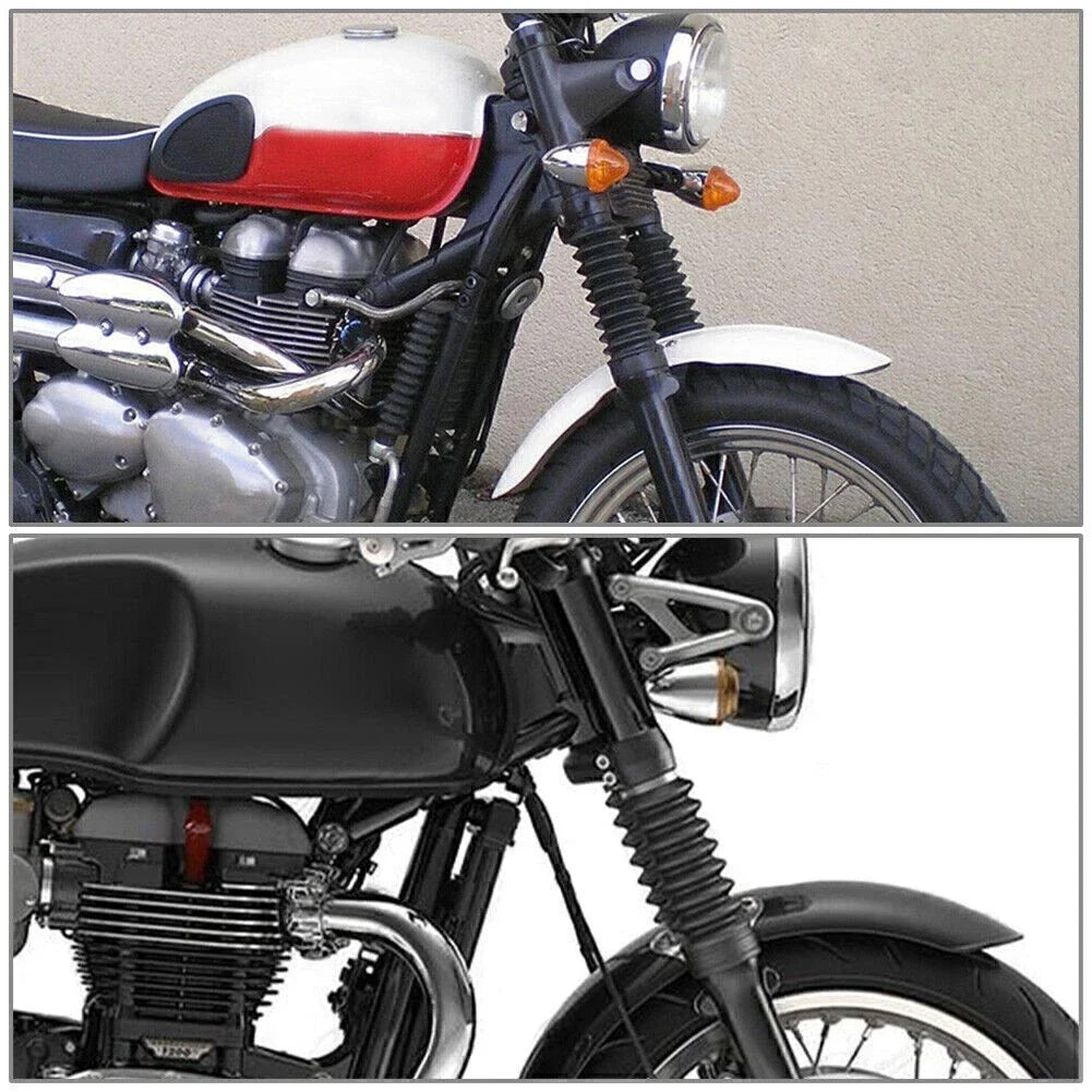 Front Fork Rubber Cover Gaiters Boots for Triumph 650 500 TR6 T120 T100 (1964–1968)