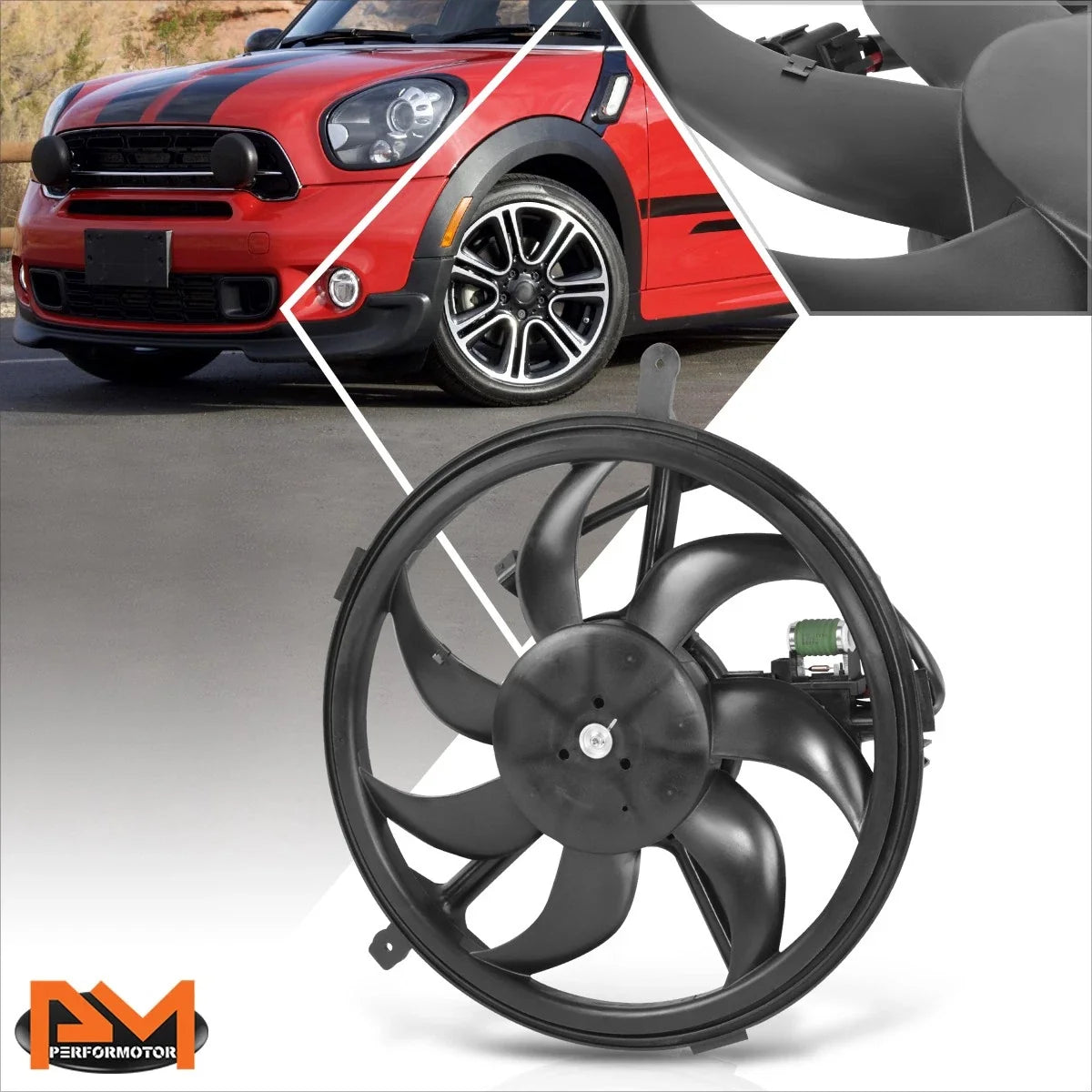 Radiator Fan Assembly for Countryman Paceman Mini Cooper 2011-2016