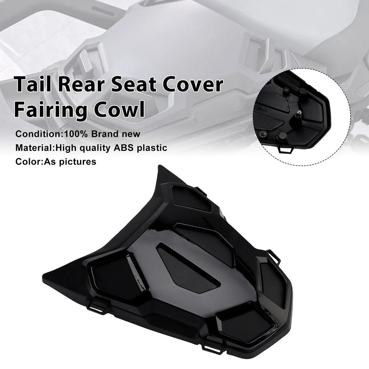Tail Rear Seat Cover Fairing Cowl for BMW R1300GS (2024–2026) Black