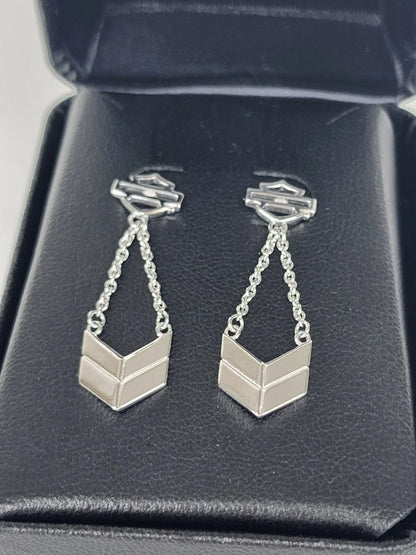 Bar & Shield Dangle Earrings for Harley Davidson (Women's)