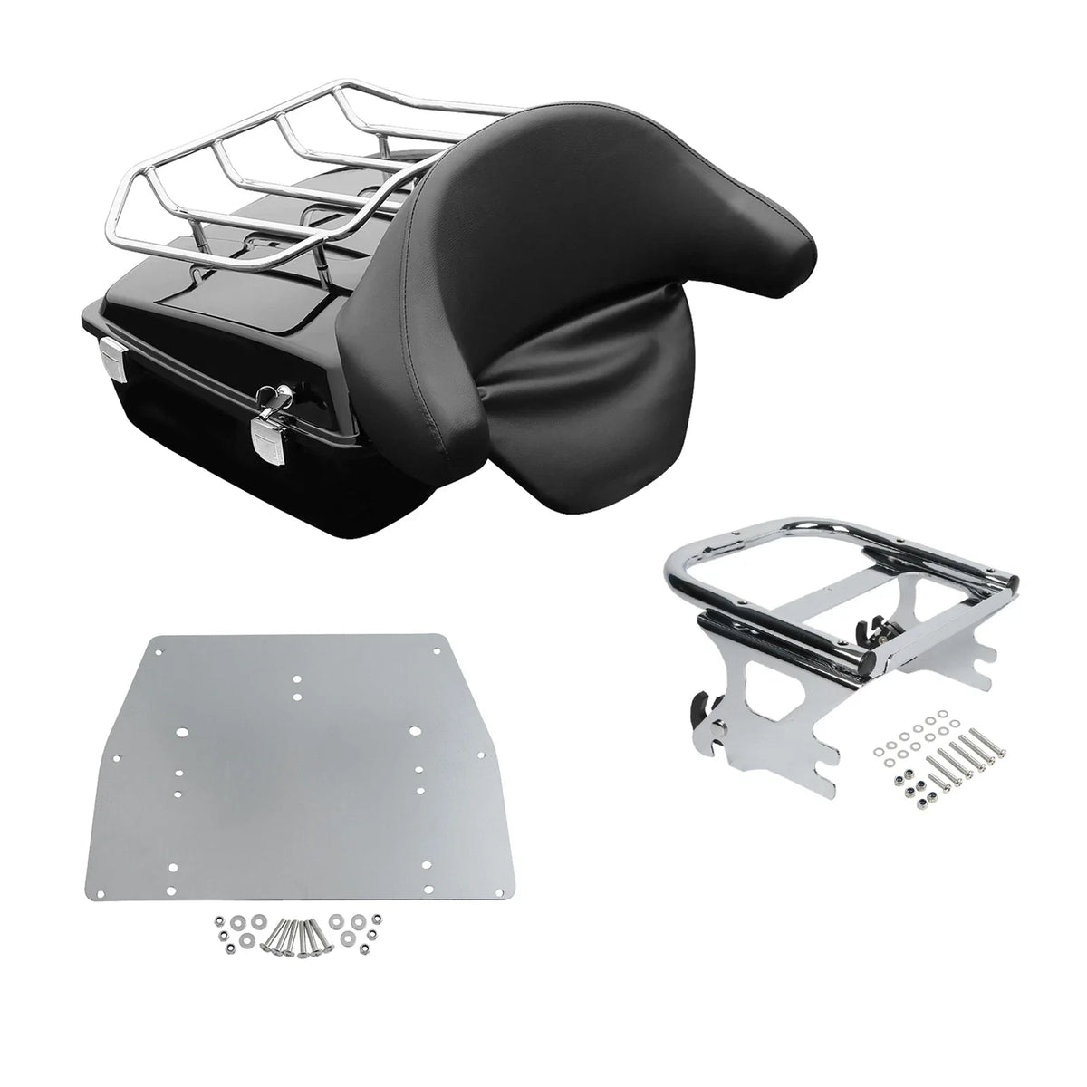 Trunk Backrest Rack Base Plate for Harley Touring (1997–2008)