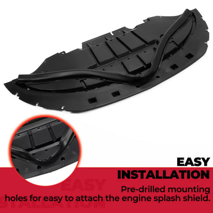 Front Splash Shield Under Cover for 2015-2017 Ford Mustang 2.3L 3.7L