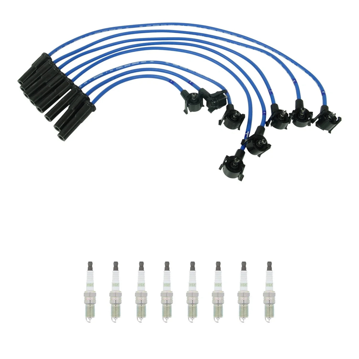 NGK Wire Set & 8 G-Power Platinum Spark Plugs for B2300 Mustang (1994–1998)