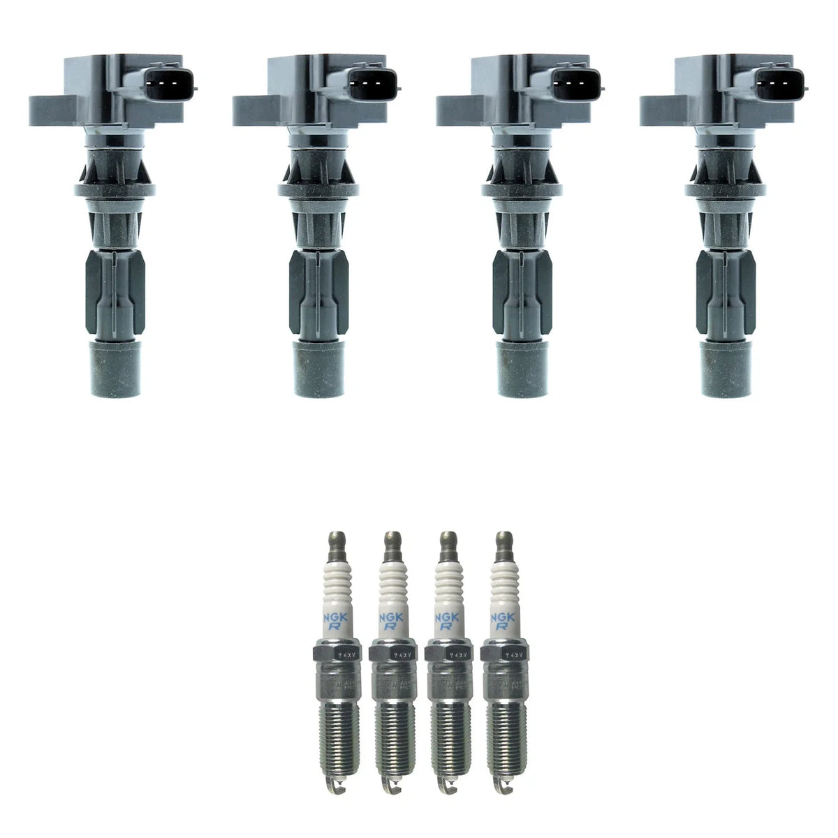 Set of 4 Ignition Coils & NGK Platinum Spark Plugs for MX-5 Miata (2006–2015)