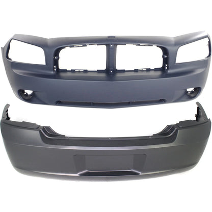 Set of 2 Bumper Covers for (4806179AE, 4806188AD)