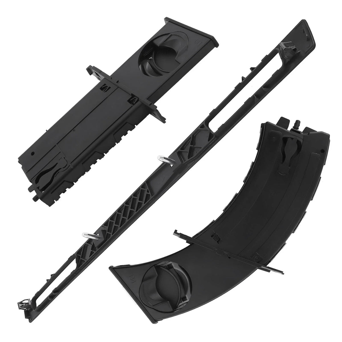 Cup Holder Trim Panels Set of 2 for BMW E90 E91 E93 325xi - Black