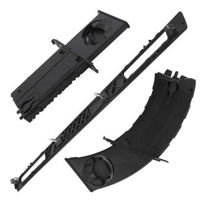 Cup Holder Trim Panels Set of 2 for BMW E90 E91 E93 325xi - Black