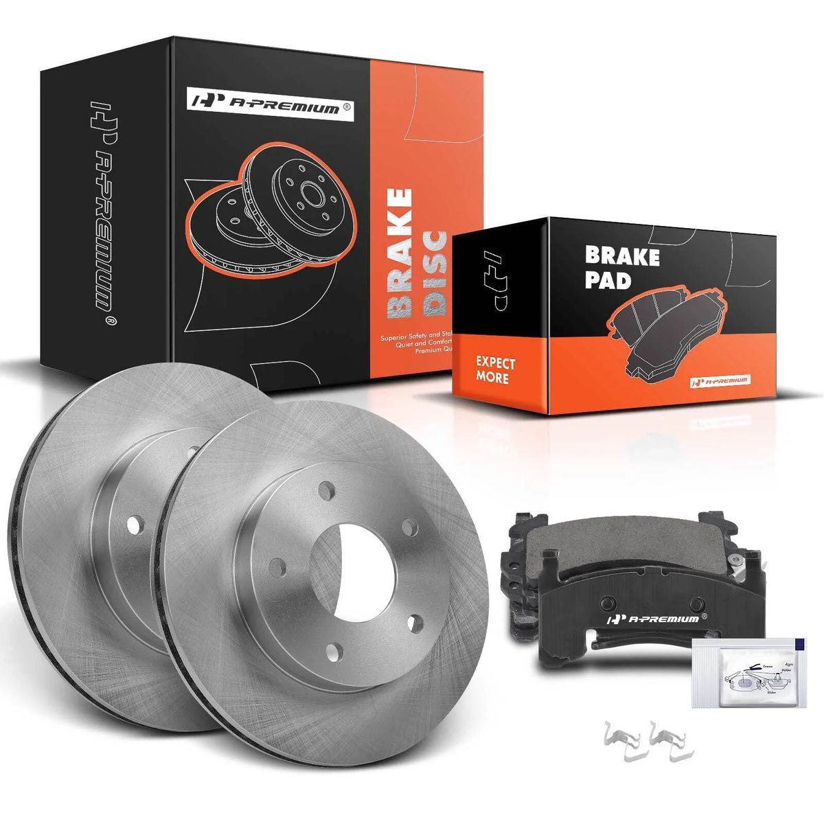 Front Disc Brake Rotors & Ceramic Pads for Chevy Blazer S10 (1995–2005)