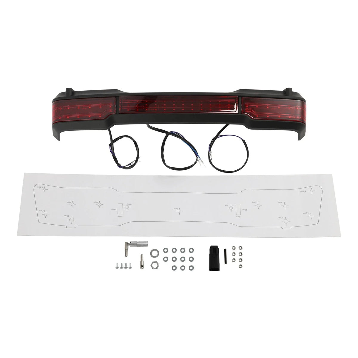 LED Brake Tail Light Accent Side Marker for Harley King Touring (1997–2008)