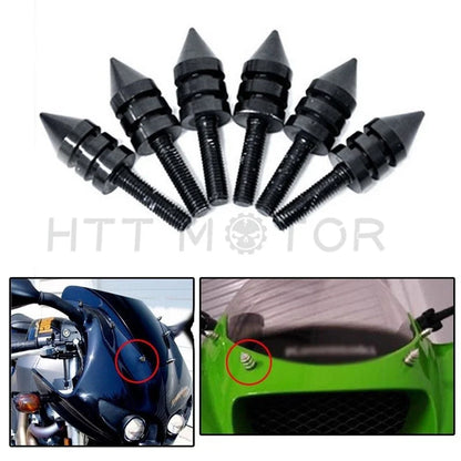 Windscreen Bolt Kit for Motorcycle (Black)