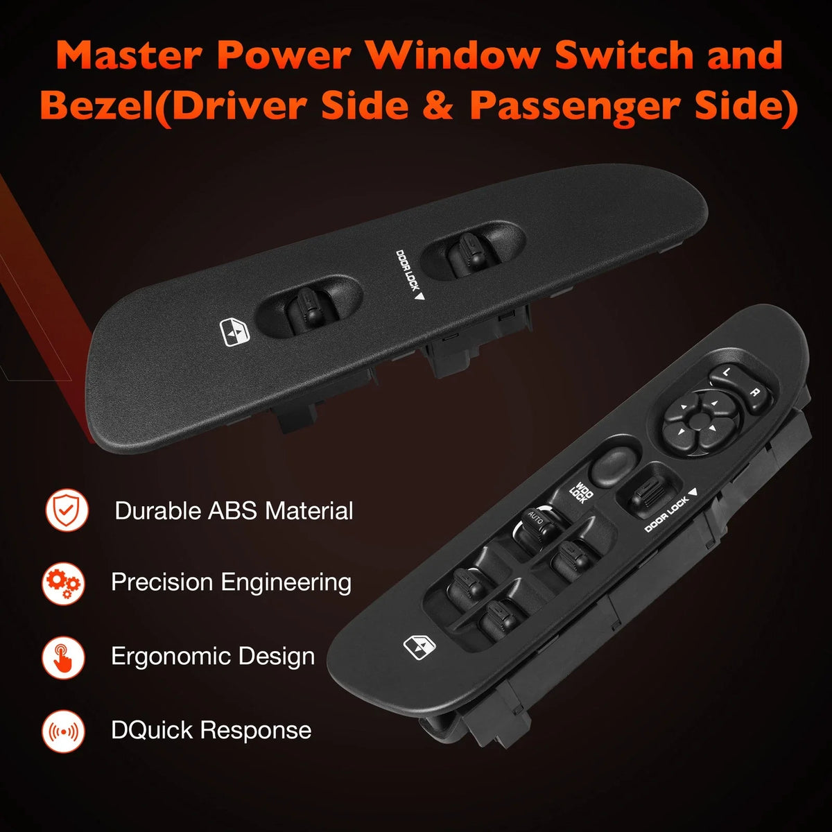 Mirror Switch Set with Power Door Window Lock for Dodge Ram 1500 2001-2009