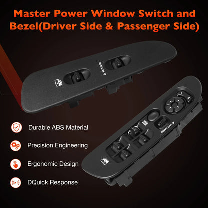 Mirror Switch Set with Power Door Window Lock for Dodge Ram 1500 2001-2009