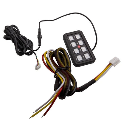 Off-Road 8 Gang Rocker Switch Panel for ATV UTV Truck Boat (Universal Fit)