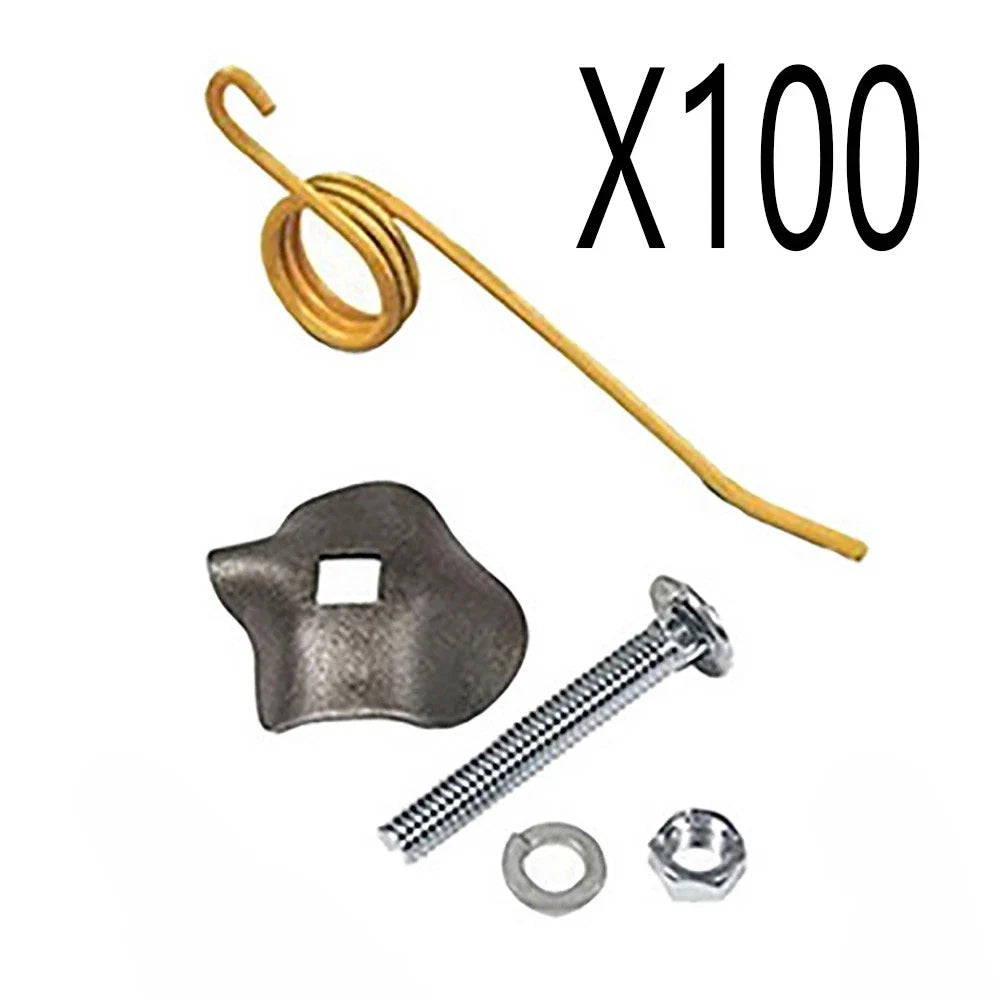 Set of 100 Hay Rake Teeth w/ Hardware for New Idea 49 (Fits 402, 96NH1A)