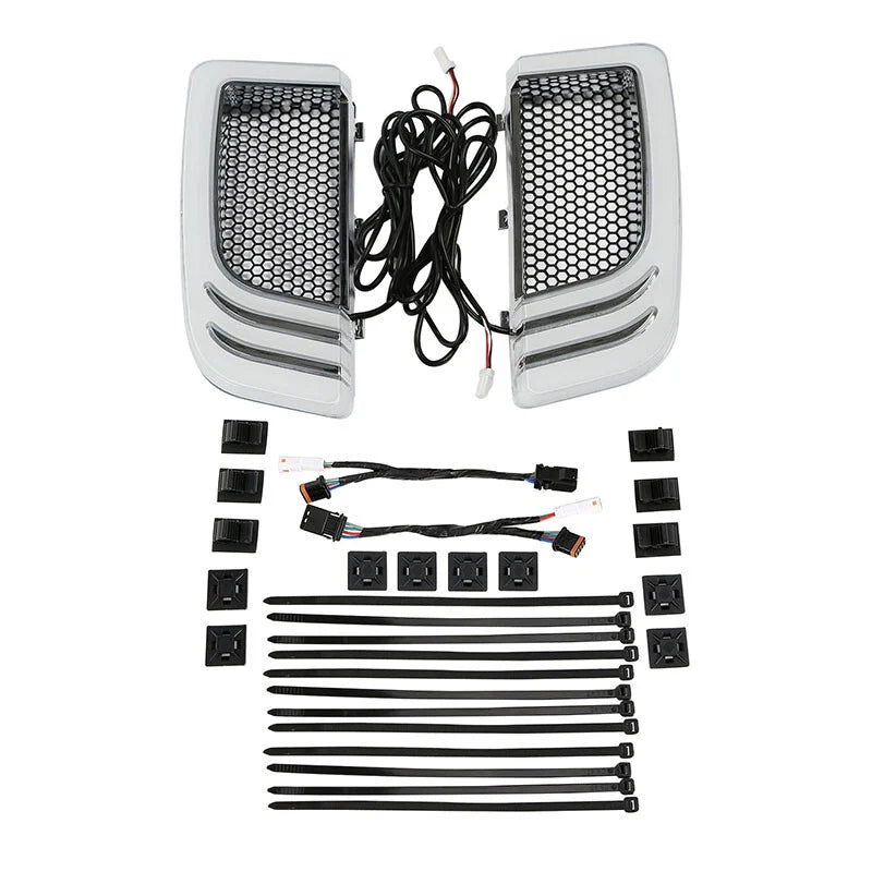 LED Turn Signals Fairing Lower Grilles for Harley Road Glide (2014–2023)
