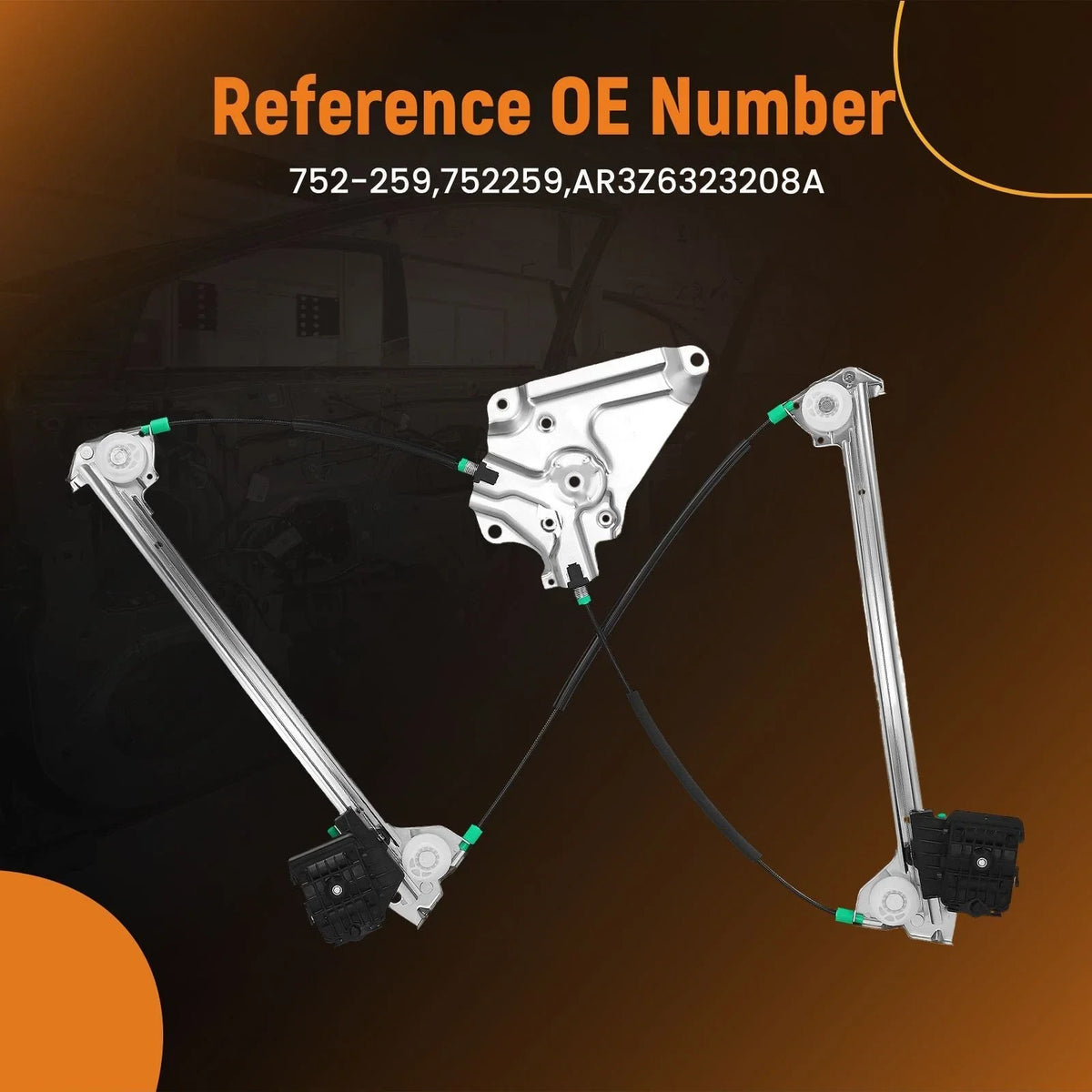 Front Passenger Side Power Window Regulator for Ford Mustang (2010–2014) AR3Z6323208A