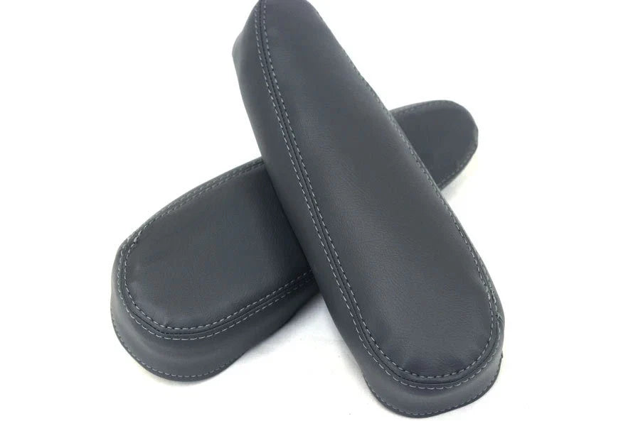 Front Seat Armrest Cover for Hummer H2 (2003–2006) Gray PVC Leather