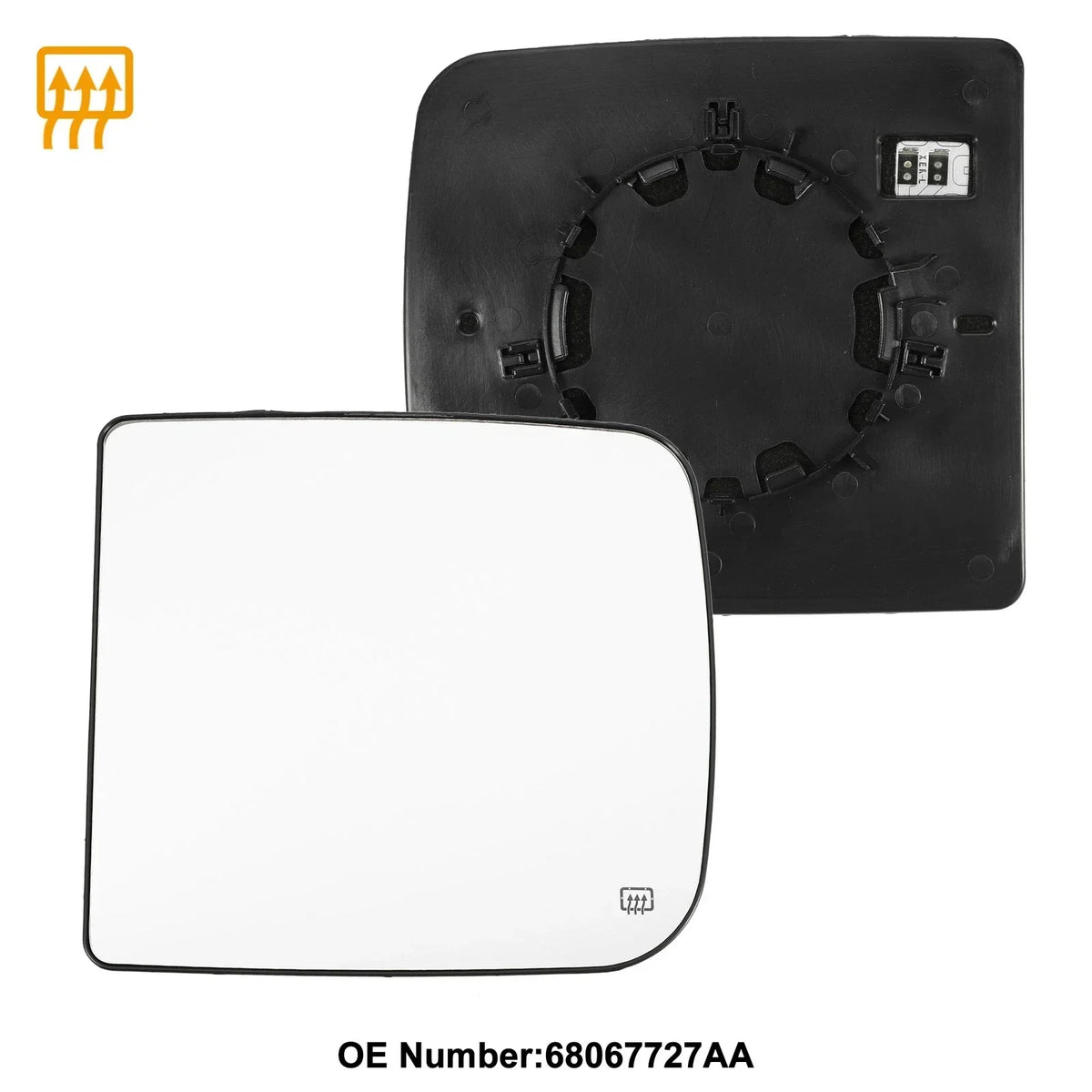 Left Towing Mirror Glass for Dodge Ram 1500 2500 3500 (2010-2023)