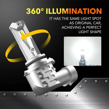 Low Beam 9006 LED Headlight Bulbs - Pair of 2