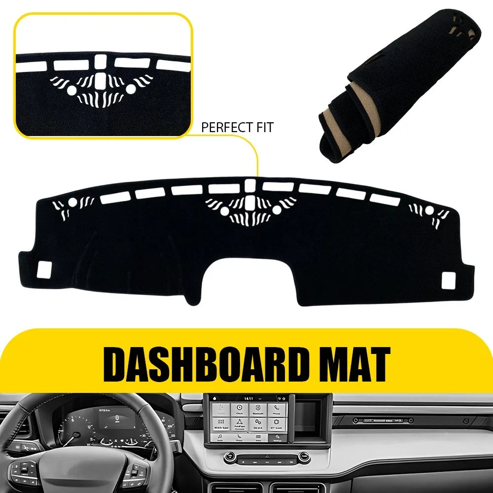 Dash Mat Protector - Black Anti-Glare for Ford Maverick 2022-2025