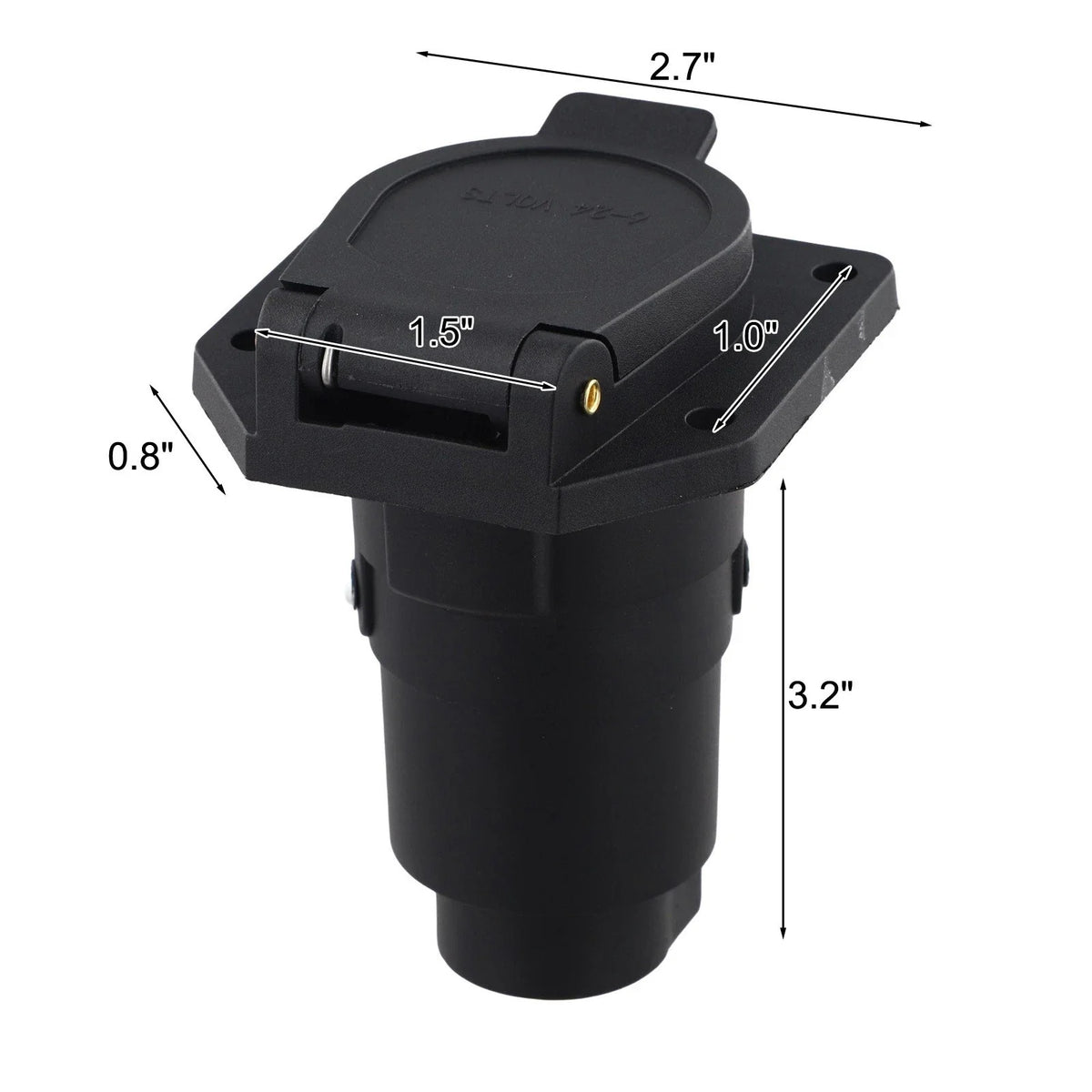 7-Pin RV Connector Trailer Socket for