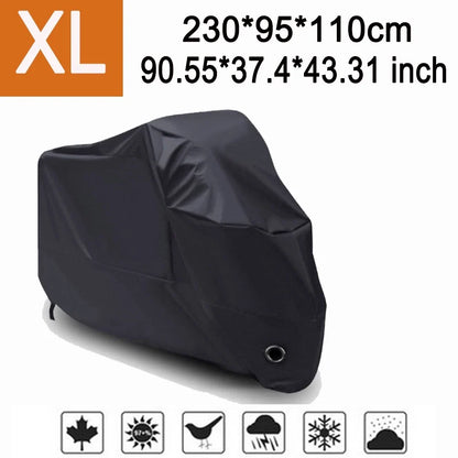 XL Motorcycle Cover for Universal Fit - Waterproof UV and Dust Protection