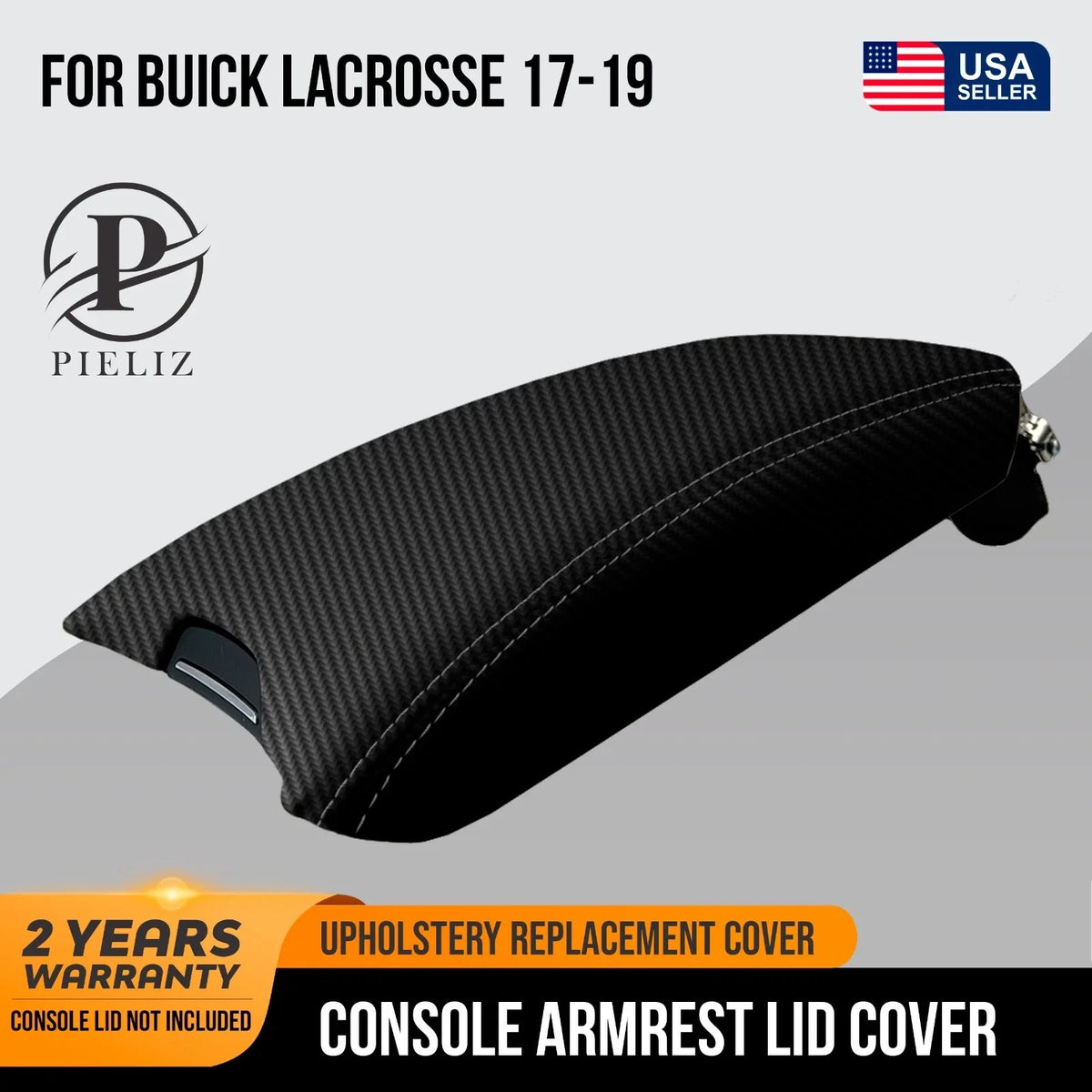 Carbon Fiber Console Armrest Cover for Buick LaCrosse (2017–2019)