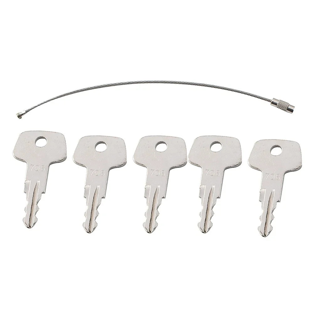 5PCS Fuel Cap 706 Key for Liebherr Heavy Equipment Model J2