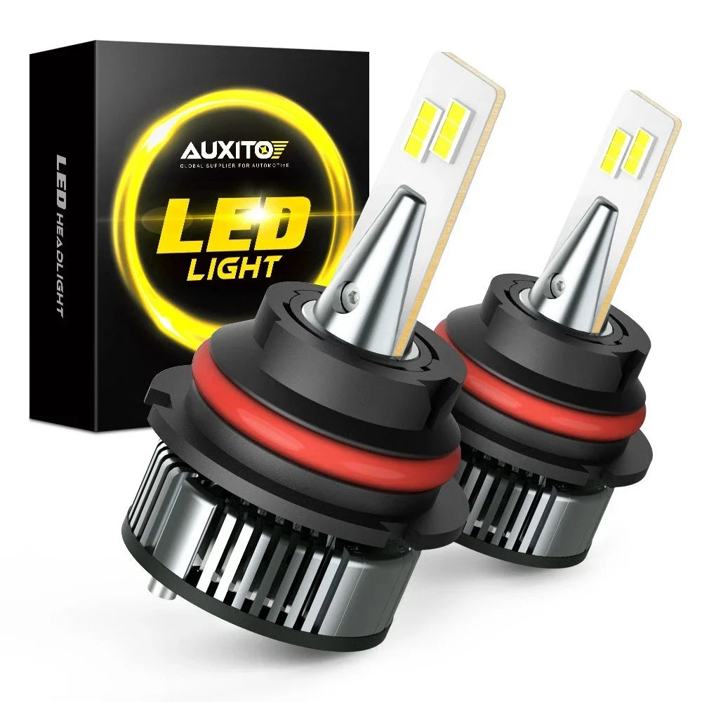 9007 HB5 LED Headlight Bulbs for Multiple Vehicles (6500K, Error Free)