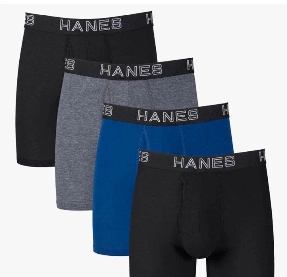 Boxer Briefs - Set of 4 for Men, Comfort Flex Fit, Total Support Pouch, Small
