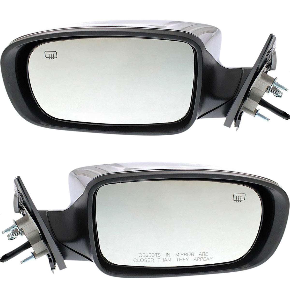 Chrome Heated Power Mirror Set for 2011-2018 Chrysler 300 - 2 Units