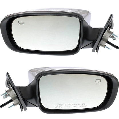 Chrome Heated Power Mirror Set for 2011-2018 Chrysler 300 - 2 Units