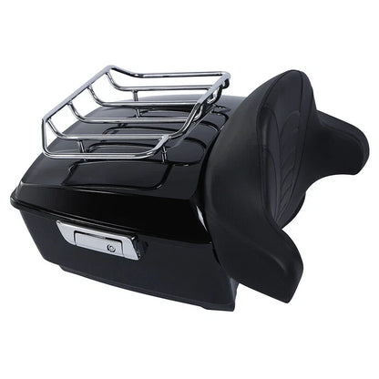 Trunk Rack Mount Backrest Pad for Harley Road Glide 2009–2013